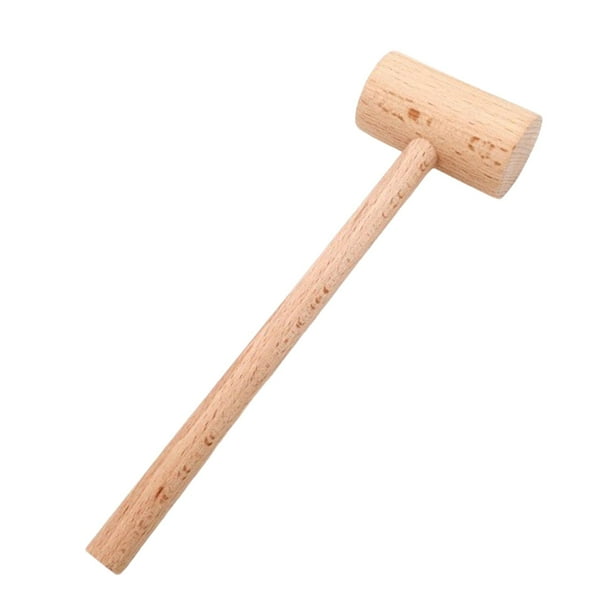 Professional Mallets Seafood Hammers Hand Tool Small Wooden Hammer for Jewelry 55mmx210mm
