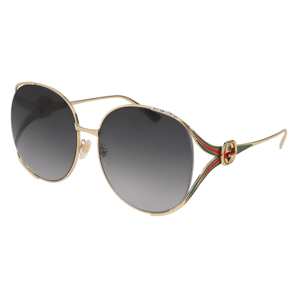 Gucci Gucci Grey Gradient Round Sunglasses GG0225S 001 63 Walmart