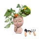 thumbnail image 1 of Macetero Con Cabeza De Maceta, Lindo, Estable, De Alta Eficiencia De Drenaje, Resina, Lágrimas De Perlas, Niña, Con Apertura Ovalada, Maceta Para Plantas De Interior Y Exterior, 1 of 7
