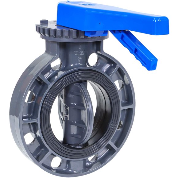 IrrigationKing Valve Papillon en PVC RKLV6B, 6 Pouces