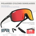 thumbnail image 2 of KAPVOE Polarized Cycling Sunglasses Sports UV400 Protection for Men Women, 2 of 6