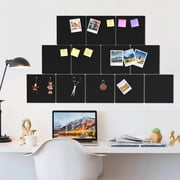 MaxGear Large Cork Board for Wall 48 x 36, 12 Pack Felt Wall Tiles with Pushpins, Black Bulletin Board, Pin Board Tack Board for Office, Home, Decoration