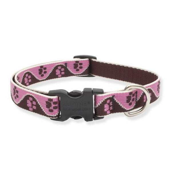 Lupine Collars and Leads 54301 3/4" x 9"14" Adjustable Tickled Pink
