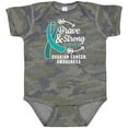 thumbnail image 3 of Inktastic Ovarian Cancer Awareness Brave and Strong with Arrows Boys or Girls Baby Bodysuit, 3 of 5