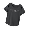 thumbnail image 1 of Camiseta de mujer transpirable recuerdo suave verano Tops camiseta básica cuello redondo SG, 1 of 8