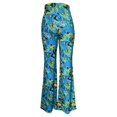 thumbnail image 5 of YDLCAFD Women's High Waisted Floral Print Pants With Flared Leg And Elegant Pattern, 5 of 5