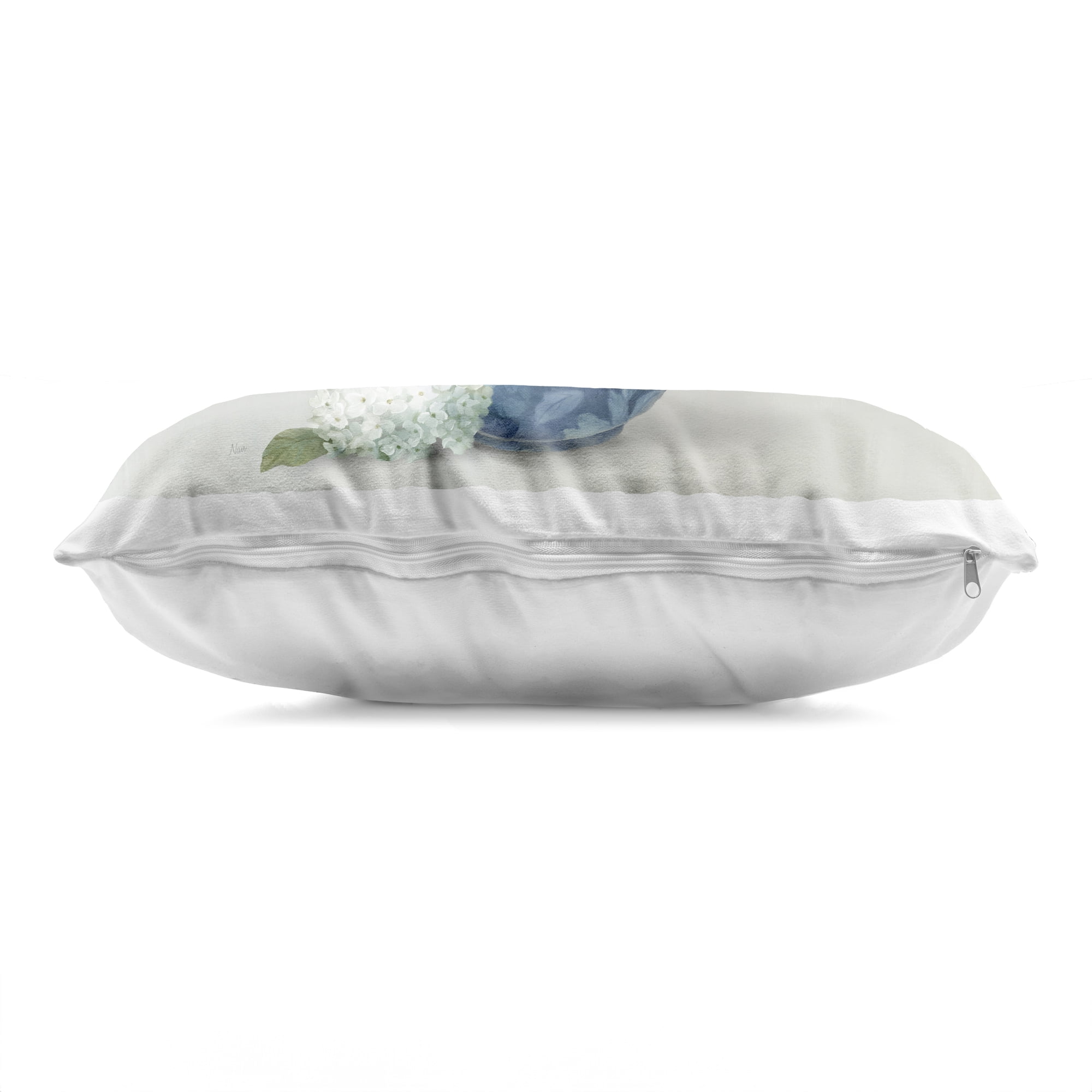 Stupell Industries Ornate Vase with Hydrangeas Decorative Printed Throw Pillow, design by Nan, 14 x 7 x 20
