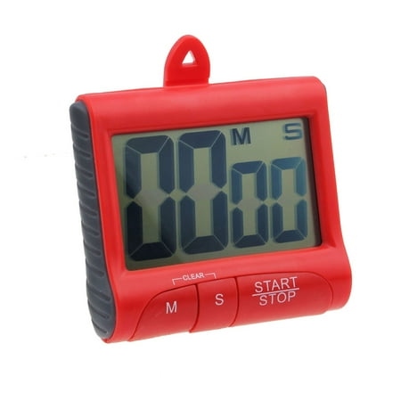 

Mittory Magnet Digital Kitchen Count Down Counter Timer Beeping Alarm Clock Red