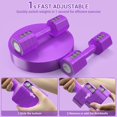 thumbnail image 2 of Adjustable Dumbbells Hand Weights Set In Weight Each lb lb lb lb Weights Dumbbells Set for Women Fast Adjust Dumbbell Set for Men Home Gym Workout Strength Training Exercise, 2 of 7
