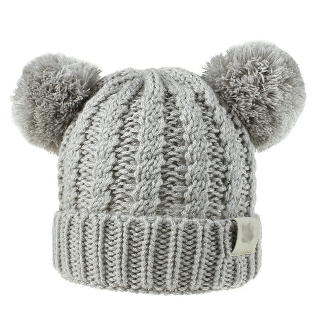 Minnieouse Gorro con bolas de pompones esponjosos, tocado a la moda, orejeras plegables, gorros de gran elasticidad, hermoso regalo para niños, Gary Type3 NO3 Minnieouse AP009480-08B