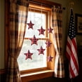thumbnail image 4 of erdimoy 4.7" Patriotic Star Ornaments, Red White Blue Fabric Stars for 4th of July, Independence Day Garland & Home Decor, 4 of 6