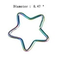 thumbnail image 4 of Body Piercing Earring Ring Star Shape Tragus Cartilage Orbital Ear Helix Jewelry Ear Studs Lip Nose Rings Jewelry, 4 of 6