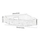 thumbnail image 3 of Estantes de baño Estante de almacenamiento de baño transparente Estante de baño acrílico sin perforaciones Estante de baño de esquina triangular montado en la pared Estante de vidrio para baño, 3 of 7