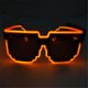thumbnail image 1 of Gafas con visera Led, gafas futuristas de 10 colores, gafas iluminadas, gafas luminosas de panal para adultos, 1 of 1