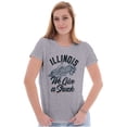 thumbnail image 4 of Illinois Give A Shuck Funny IL Corn Womens Fitted Plus Size Graphic Tee Brisco Brands 2X, 4 of 5