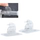 thumbnail image 2 of 20pcs No Drill Curtain Rod Brackets, Self Adhesive Curtain Rod Holders Curtain Rod Hooks Wall Curtain Fixed Clip for Curtain Rod Pole, 2 of 5
