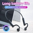 thumbnail image 5 of Open-Ear Bone Conduction Headphones with Bluetooth 5.0, Secure Titanium Fit for Sports & Business, IP56 Sweatproof Wireless Earbuds with 6-Hour Battery & Ambient Sound Awareness, 5 of 6
