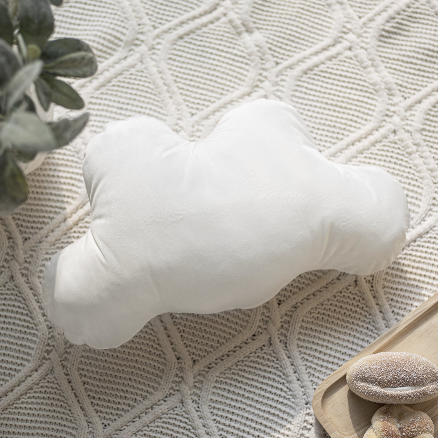 Phantoscope White Cloud Decorative Throw Pillow for Kids, 12' x 20'