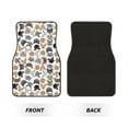 thumbnail image 2 of Balery Cute Cats Pattern 4-Piece Floor Mats, Heavy-Duty Rubber Liners, Anti-Slip Design, All-Season Automotive Protection, Vehicles, Cars, Trucks, and SUVs, 2 of 5