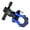 Blue, variant on Red Anodized D Shackle Tow Hook 2 Inch 15 Ton Pulling Power For SUV Truck Recovery