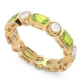 thumbnail image 2 of Diamond-Capitals 5.00 Ct Stunning Natural Diamond Peridot Gemstone Bridal Eternity Bands for Women Solid 14K Yellow Gold Size 3, 2 of 8