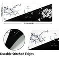 thumbnail image 5 of Black White Cherry Blossom Mouse Pad Japanese Sakura Death Life Flower Extended Desk Mat 80X30 cm Non-Slip Rubber Base Stitched Edge Large XL Playmat for Keyboard Gaming Laptop Desktop,31.5×11.8 Inch, 5 of 6