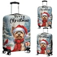 thumbnail image 2 of Merry Christmas Yorkshire Terrier Enjoys Woofmas Winter Xmas Holiday Travel Luggage Cover Yorkie Dog Lover Gifts Suitcase Dust Protective Decor - 02022, 2 of 5
