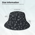 thumbnail image 3 of Salouo Wireless Antenna Icon Print Unisex Bucket Hat, Outdoor Summer Beach Fishing Sun Hat Fun Outdoor Vacation Hat for Men Women Teens,Reversible Double-Side-Wear, 3 of 6