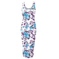 thumbnail image 4 of SMihono Robes d'Été Bohémiennes pour Femmes Grande Taille Mode Décontractée Été Sans Manches Épaules Dénudées Robe Col Rond Unie, 4 of 4
