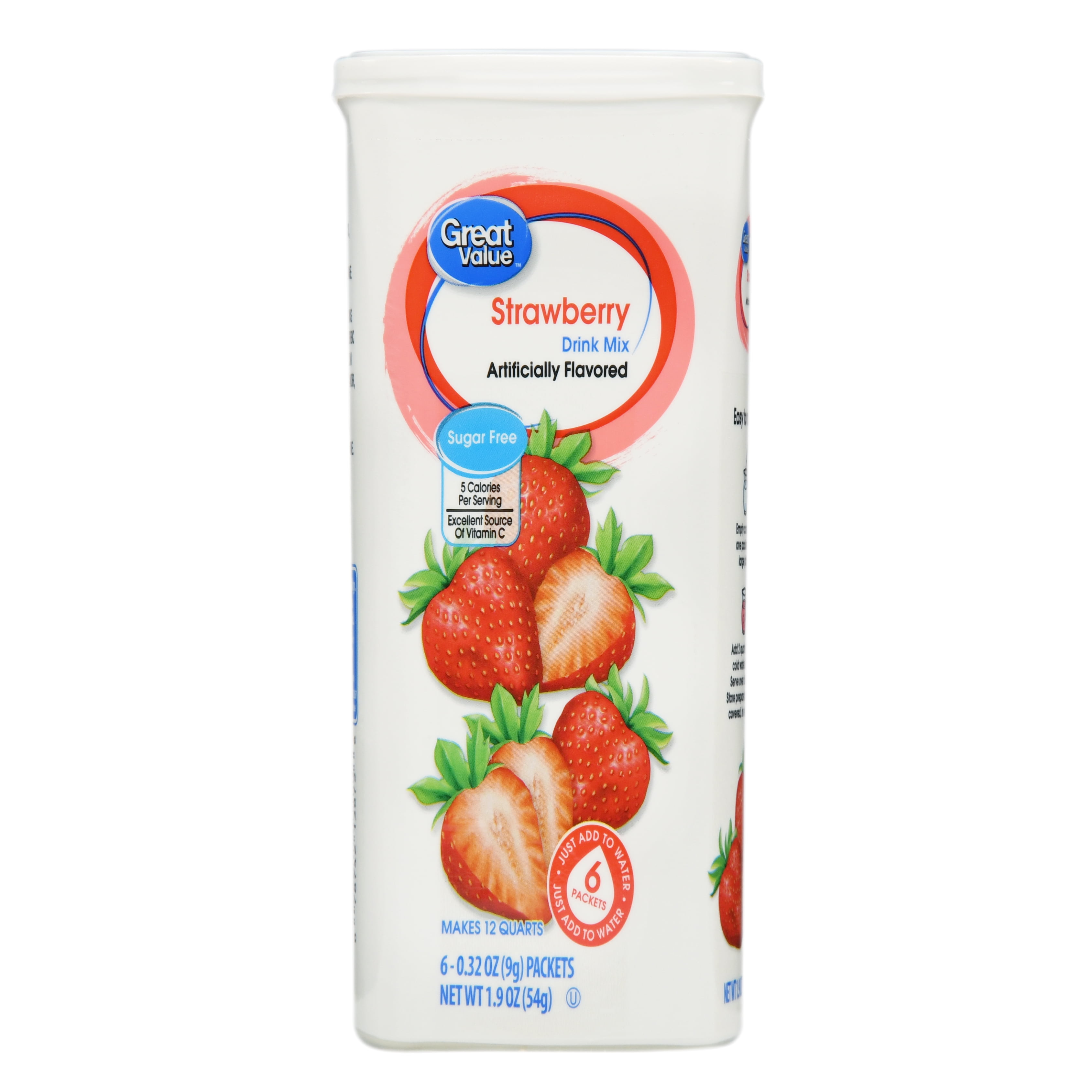 Great Value Sugar Free Strawberry Drink Mix 1 9 Oz 6 Count Walmart great-value-sugar-free-strawberry-drink-mix-1-9-oz-6-count-walmart
