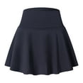 thumbnail image 1 of Falda de tenis 2 en 1 con pantalones cortos para mujer: falda pantalón deportiva de nailon y spandex transpirable con cintura elástica para correr y hacer ejercicio, 1 of 7
