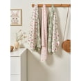 thumbnail image 4 of Modern Moments By Gerber Baby & Toddler Girl Flannel Blankets, 5-Pack, Ivory, 4 of 18