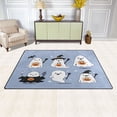 thumbnail image 3 of Non-Slip Area Rug 31"x20" Indoor Washable Floor Mats Carpet Printed for Living Room, Bedroom, Home Decor Cartoon Ghost Clip Art, 3 of 7
