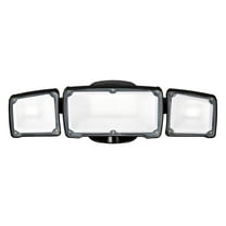 40-Watt 3800 Lumens Black Dusk to Dawn Control 3 Head Outdoor LED Security Flood Light (1-Pack)