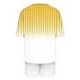 thumbnail image 3 of Conjunto de pijama de mujer de moda de color sólido de manga corta cuello redondo y pantalones con poliéster suave, desgaste de casa transpirable para verano diario, 3 of 8