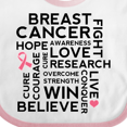 thumbnail image 4 of Inktastic Breast Cancer Awareness Month Saying Boys or Girls Baby Bib, 4 of 4