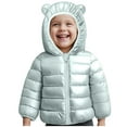 thumbnail image 4 of Eltusu Toddler Boys Puffer Jackets, Hooded Zip up Windproof Thermal Winter Outerwear Green Size 3 T, 4 of 4