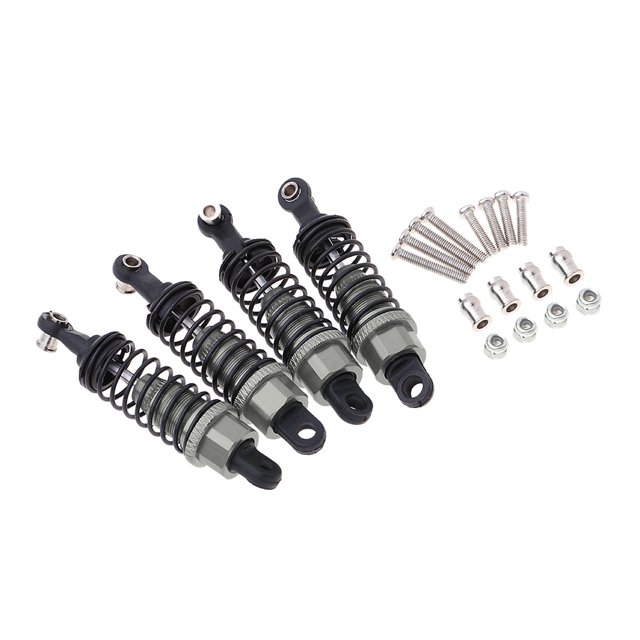 Eliminador de Amortiguación de Amortiguador 2 Pares para Repuestos de Camioneta Pickup RC WPL 1/ Gris Sunnimix Piezas de actualización de coche RC