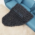 thumbnail image 5 of Ultra-Soft Chunky Knit for Luxurious Sofa Comfort, 100x80cm/39.4x31.5in Cozy Grey Giant Plush Blanket, 5 of 8