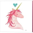 thumbnail image 1 of Unicorn Magic II Heart Sq Pink by Melissa Averinos, Canvas Wall Art, 1 of 1