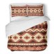 thumbnail image 1 of Juego de Ropa de Cama de 3 Piezas ABPHQTO Diseño Azteca Beige Funda nórdica Tamaño Twin con 2 fundas de almohada, 1 of 1