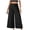 Black, variant on Angala Ladies Pants High Comfort Waist Solid Cropped Pants Wide Leg Loose Fit Comfortable Fashion Casual Womens Summer Trousers Size L Black
