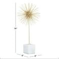 thumbnail image 3 of 8" x 18" Gold Marble Starburst Sculpture with Marble Base, by CosmoLiving by Cosmopolitan, 3 of 8
