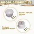 thumbnail image 3 of Uxcell Cabinet Knobs Round Drawer Dresser Knobs Wood Handles Knobs Drawer Pulls with Screws Purple, 3 of 7