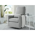 thumbnail image 6 of Delta Children Adley Nursery Glider Swivel Chair - Greenguard Gold Certified, French Grey, 6 of 13