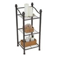 thumbnail image 5 of Organize It All il Rubbed Bronze Finish 3 Tier Free Standing Sturdy Bathroom Storage Tower, 5 of 5