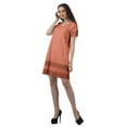 thumbnail image 4 of Moomaya Solid Summer Dresses Short Sleeve Women Beach Party Casual Clothing, 4 of 5