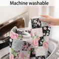 thumbnail image 5 of Pioneer Flower Floral Print Pattern Bathroom Rugs Mat, Non Slip Microfiber Bathroom Rug with Rubber Backing, Soft Mats for Bathroom Floor Tub Shower, 17"x27", 5 of 5