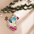 thumbnail image 7 of Daiia London Symbols Print Christmas Stocking，18"Large Knitted Xmas Stocking for Kids, Family Stocking for Fireplace Christmas Holiday Party Decoration, 7 of 7