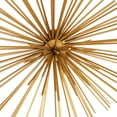 thumbnail image 6 of DecMode Gold Metal 3D Short Spike Starburst Wall Decor (3 Count), 6 of 14